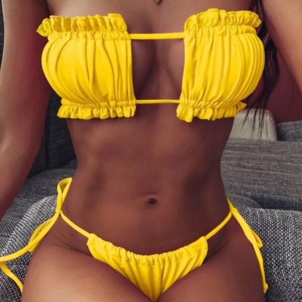 Smocked bikini
